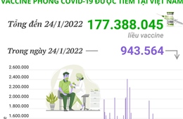 Hơn 177,3 triệu liều vaccine phòng COVID-19 đã được tiêm tại Việt Nam