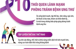 10 thói quen lành mạnh phòng tránh bệnh ung thư