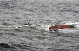 Tìm thấy thi thể thuyền trưởng trong tàu cá gặp nạn tại biển Bình Thuận