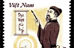 Phát hành bộ tem &#39;Kỷ niệm 700 năm ngày mất nhà sử học Lê Văn Hưu (1230-1322)&#39;