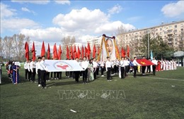 Sinh viên Việt Nam tại thủ đô Moskva (Nga) hướng về Tổ quốc