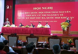 Đại tướng Phan Văn Giang tiếp xúc cử tri tại tỉnh Thái Nguyên