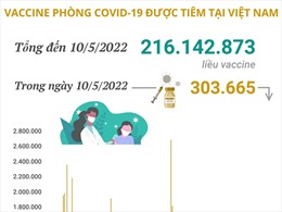 Hơn 216,14 triệu liều vaccine phòng COVID-19 đã được tiêm tại Việt Nam