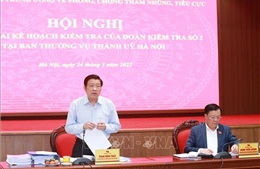 Đoàn kiểm tra của Ban Chỉ đạo Trung ương về phòng, chống tham nhũng, tiêu cực triển khai Kế hoạch kiểm tra tại thành phố Hà Nội