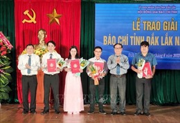Cơ quan thường trú TTXVN đạt giải A giải báo chí tỉnh Đắk Lắk năm 2021