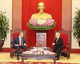 Tổng Bí thư Nguyễn Phú Trọng tiếp Bộ trưởng Ngoại giao Liên bang Nga