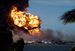 Đã dập tắt được vụ cháy kho dầu lớn nhất Cuba