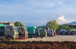 Hơn 1.000 phương tiện chở hàng bị &#39;mắc kẹt&#39; tại cửa khẩu Lào Cai