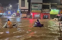 Bão số 3 đổ bộ kéo theo mưa lớn khiến nhiều tuyến đường ở Quảng Ninh bị ngập nặng