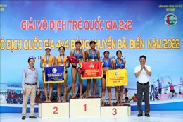 Bế mạc Giải vô địch trẻ quốc gia môn Bóng chuyền bãi biển 2x2