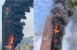 Vụ cháy tòa nhà chọc trời tại Trung Quốc: Không có thiệt hại về người