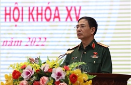 Đại tướng Phan Văn Giang tiếp xúc cử tri chuyên đề với cán bộ, chiến sĩ quân đội