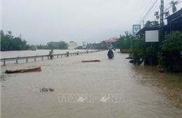 Mưa lớn ở Quảng Ngãi, cảnh báo lũ đang lên nhanh trên các sông
