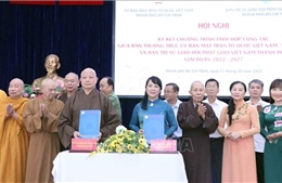 Tăng cường phối hợp thực hiện công tác Phật sự nhằm phát huy sức mạnh đại đoàn kết toàn dân tộc