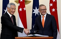 Lãnh đạo hai nước Australia - Singapore tái khẳng định cam kết về Biển Đông