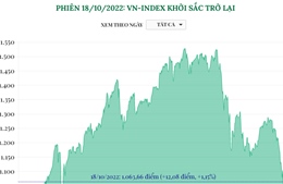 Thị trường chứng khoán ngày 18/10: VN-Index khởi sắc trở lại