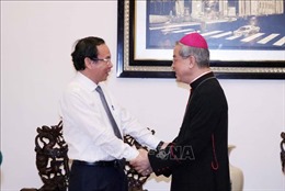 Lãnh đạo TP Hồ Chí Minh chúc mừng tân Chủ tịch Hội đồng Giám mục Việt Nam