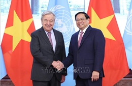 Thủ tướng Phạm Minh Chính tiếp Tổng Thư ký Liên hợp quốc António Guterres