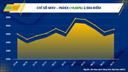 Đón nhận lực mua tích cực, MXV- Index kết thúc chuỗi giảm 3 ngày liên tiếp