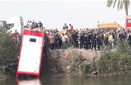 Ai Cập: Xe buýt chệch khỏi đường cao tốc rơi xuống kênh, ít nhất 19 người thiệt mạng