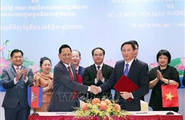Việt Nam - Campuchia tăng cường hợp tác trong lĩnh vực tôn giáo