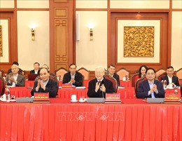 Tổng Bí thư chủ trì buổi làm việc với Ban Thường vụ Thành ủy TP Hồ Chí Minh