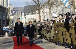 Lễ đón chính thức Thủ tướng Phạm Minh Chính thăm Đại Công quốc Luxembourg