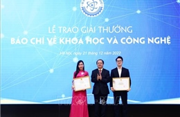 Trao Giải thưởng báo chí về khoa học và công nghệ năm 2021
