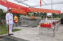 Điện Biên: Truy điệu, an táng hài cốt liệt sỹ quân tình nguyện Việt Nam hy sinh tại Lào