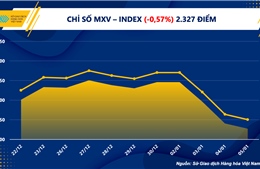 Giá hàng hoá nguyên liệu thế giới nối dài xu hướng giảm