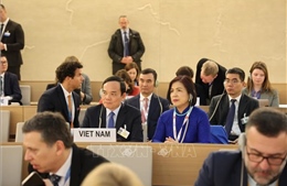 Phó Thủ tướng Trần Lưu Quang gặp mặt cộng đồng người Việt Nam tại Thụy Sĩ