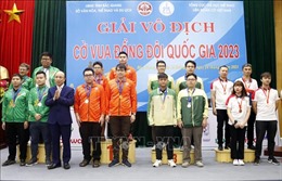 Kết thúc Giải Vô địch Cờ vua đồng đội quốc gia năm 2023: Hà Nội dẫn đầu với 4 HCV