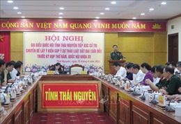 Đại tướng Phan Văn Giang tiếp xúc cử tri tại Thái Nguyên
