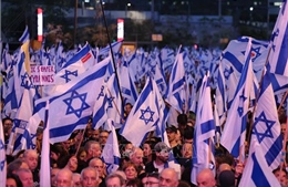 Israel: Biểu tình chống cải cách tư pháp trong tuần thứ 18 liên tiếp