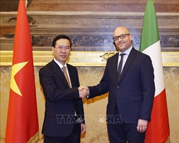 Chủ tịch nước Võ Văn Thưởng gặp Chủ tịch Hạ viện Italy​ Lorenzo Fontana