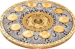 Ra mắt đồng tiền vàng nạm hơn 6.400 viên kim cương tưởng nhớ cố Nữ hoàng Elizabeth II