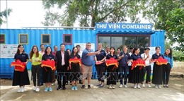 Trao tặng Thư viện Container cho học sinh vùng khó khăn ở Long An