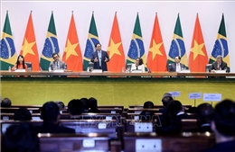 Thủ tướng Phạm Minh Chính phát biểu chính sách tại Bộ Ngoại giao Brazil