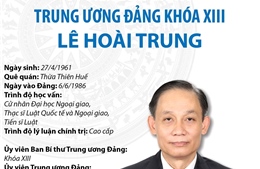 Ủy viên Ban Bí thư Trung ương Đảng khóa XIII Lê Hoài Trung