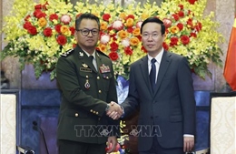 Chủ tịch nước Võ Văn Thưởng tiếp Phó Thủ tướng, Bộ trưởng Quốc phòng Campuchia