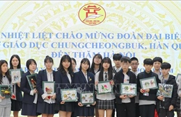 Học sinh Hàn Quốc trải nghiệm cuộc sống, học tập cùng học sinh Thủ đô