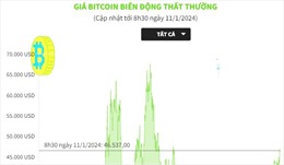 Giá Bitcoin biến động thất thường
