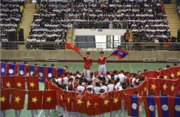 Giao lưu văn nghệ, thi đấu thể thao giữa học sinh tỉnh Điện Điên với 6 tỉnh Bắc Lào
