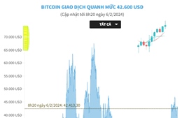 Bitcoin giao dịch quanh mức 42.600 USD/BTC