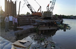 Sóc Trăng: Sạt lở bờ sông nghiêm trọng ở xã Song Phụng, huyện Long Phú