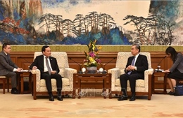 Phó Thủ tướng Trần Lưu Quang hội kiến Bộ trưởng Ngoại giao Trung Quốc Vương Nghị
