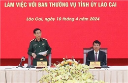 Đại tướng Phan Văn Giang thăm và làm việc tại tỉnh Lào Cai
