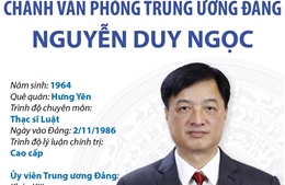 Ủy viên Trung ương Đảng, Chánh Văn phòng Trung ương Đảng Nguyễn Duy Ngọc