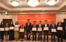 ĐSQ Việt Nam tại Nhật Bản trao tặng giấy khen thành tích xuất sắc trong hoạt động cộng đồng