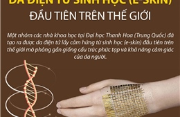 Da điện tử sinh học (e-skin) đầu tiên trên thế giới